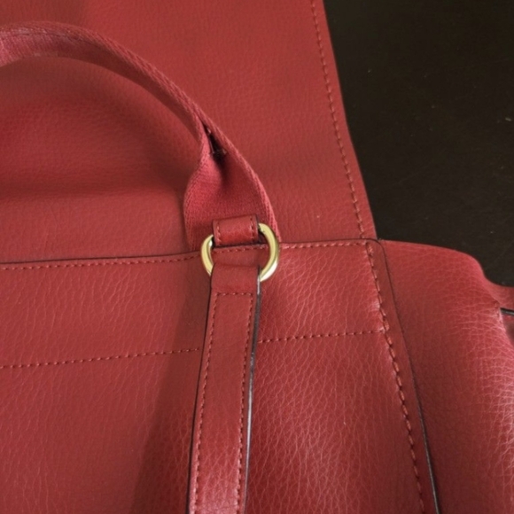 Coach Red Leather Backpack - Picture 9 of 13